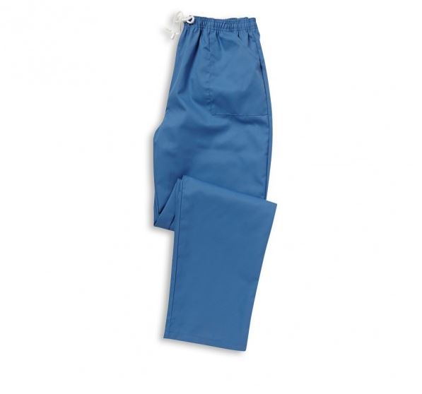Unisex Smart Scrub Tunic Trousers - Hospital Blue