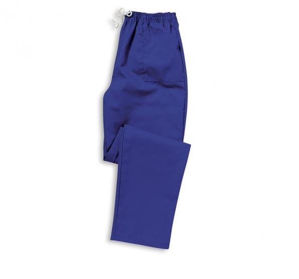Unisex Smart Scrub Tunic Trousers - Royal Blue