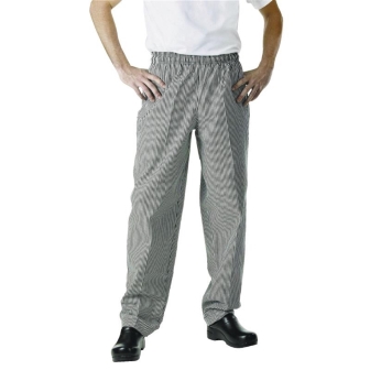 Chef Works Unisex Easyfit Chefs Trousers Small Black Check