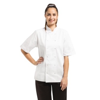 Whites Vegas Chef Jacket Short Sleeve White