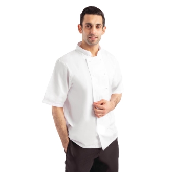 Whites Boston Short Sleeve Chefs Jacket White