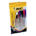 Bic Cristal Ballpoint Pens Assorted Medium - Pack of 10
