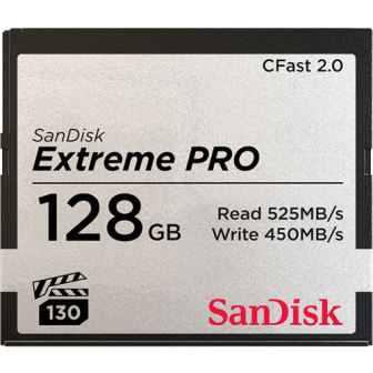 SanDisk Extreme PRO CFast 2.0 Card 128GB