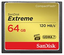 SanDisk Extreme 64GB Compact Flash Memory Card