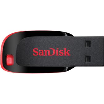 SanDisk 16GB Cruzer Blade USB 2.0 Flash Drive - Black