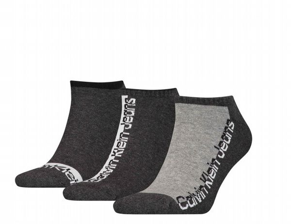 Calvin Klein Jeans Trainer Sock 3pk - Charcoal