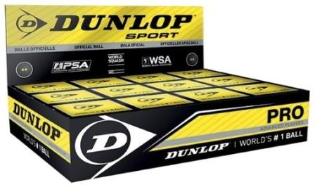 Dunlop Pro Squash Balls 1 Ball - Box 12