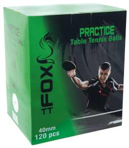 Fox TT Practice Table Tennis Balls & Bag - Box of 120