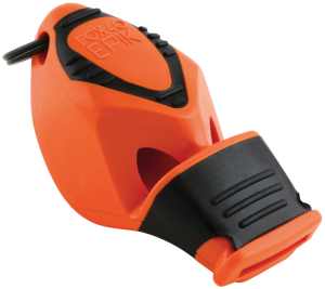 Fox 40 Epik CMG Safety Whistle C/W Wrist - Lanyard Orange - Each