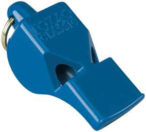 Fox 40 Classic Safety Whistle C/W Wrist - Lanyard Blue - Each