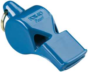 Fox 40 Pearl Safety Whistle C/W Wrist - Lanyard Blue - Each