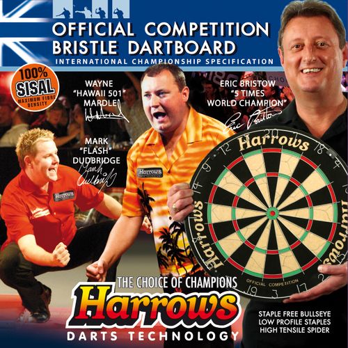 Harrows Official Competition Bristle Board - Each