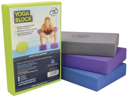 Full Yoga Block 305mm x 205mm x 50mm Purple - Each