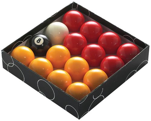 PowerGlide Pool Balls - Red/Yellow - 1 7/8 - Set