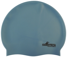 SwimTech Silicone Swim Cap - Sky - Each