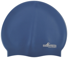 SwimTech Silicone Swim Cap - Royal - Each