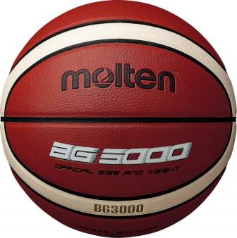 Molten 3000 Synthetic Basketball - Tan/White - Size 7