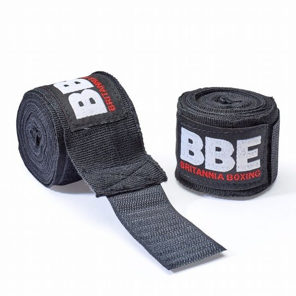 BBE Boxing Club Handwraps Black - 2.5m