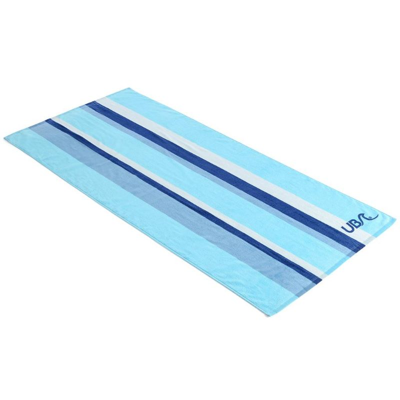 UB Blue Stripe Cotton Towel - Blue/Aqua/White