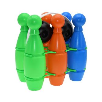 Multi-colour Plastic Bowling Set - Multi