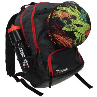 Precision Pro HX Back Pack with Ball Holder - Charcoal Black/Red